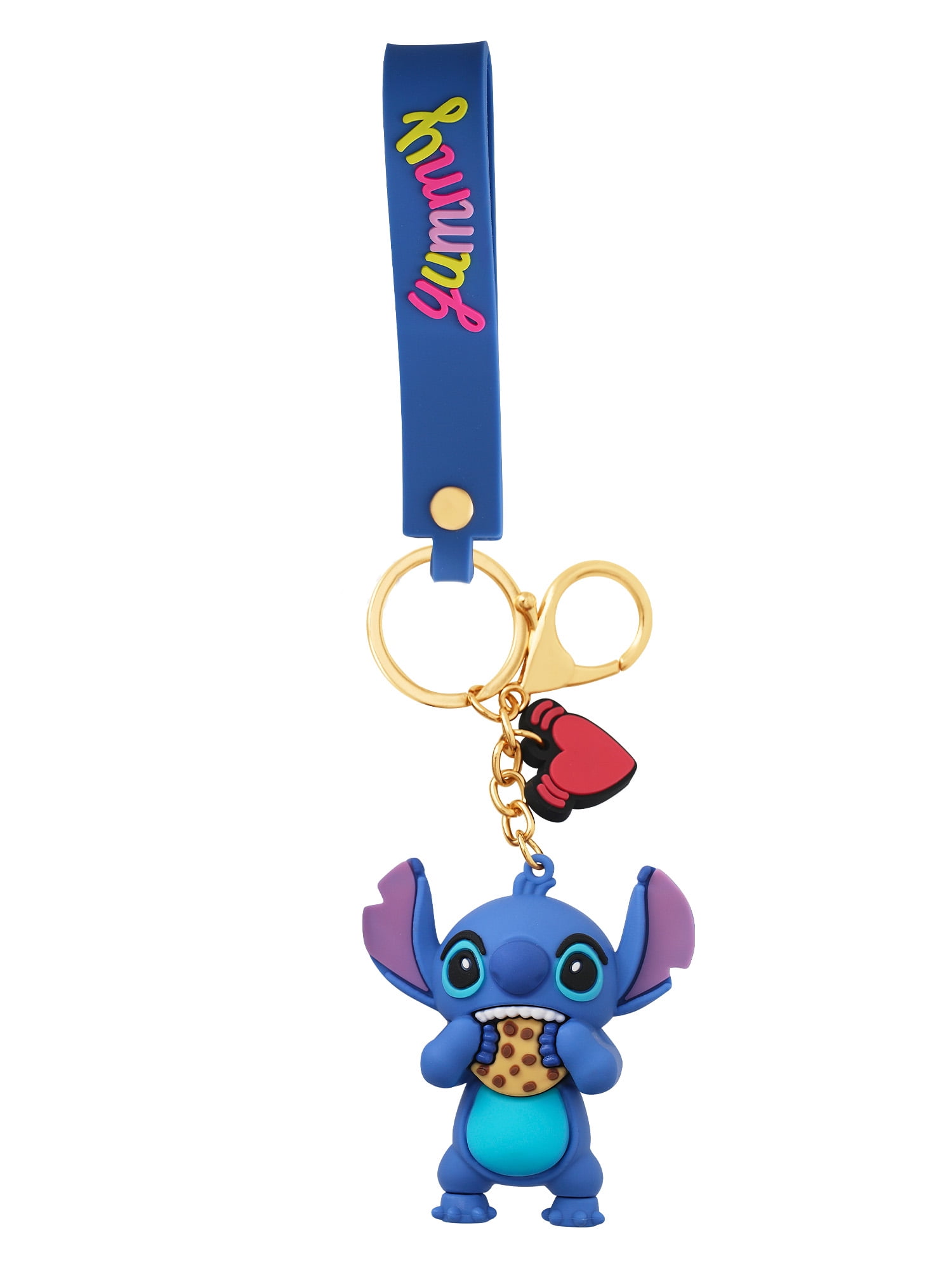 Disney Girl's Lilo and Stitch Cookie Keychain Charm - Compact & Adorable