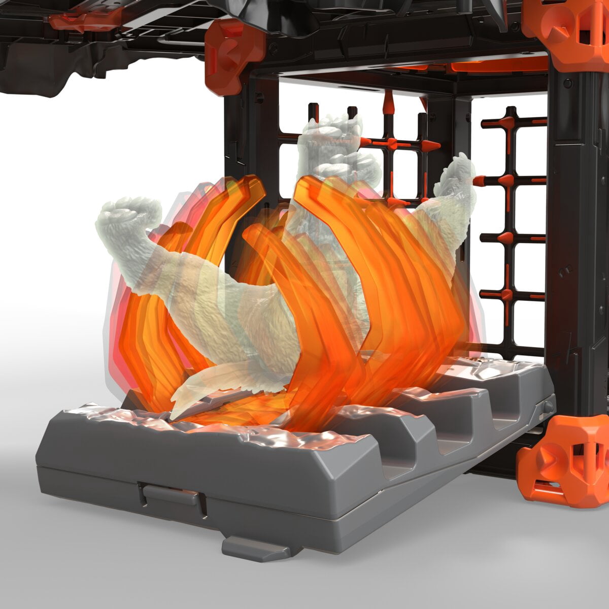 schleich Eldrador Creatures - 83 PC Lava Fortress Playset with Lava Spider, Fortress, Launchers and Battle Accessories for Kids Ages 7+