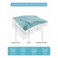 thumbnail image 5 of Turquoise Marble Twin XL Size Down Alternative Comforter,Lightweight Comforter Quilt Bedding Set with Pillow Shams Modern Abstract Art Texture Watercolor Bed Comforter Duvet Insert 68"x98", 5 of 7