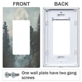 thumbnail image 3 of Yayeee Rocker Switch Wall Plate 2-Gang 4.7"x4.6" Home Decorative Outlet Cover, Moon and House, 3 of 6