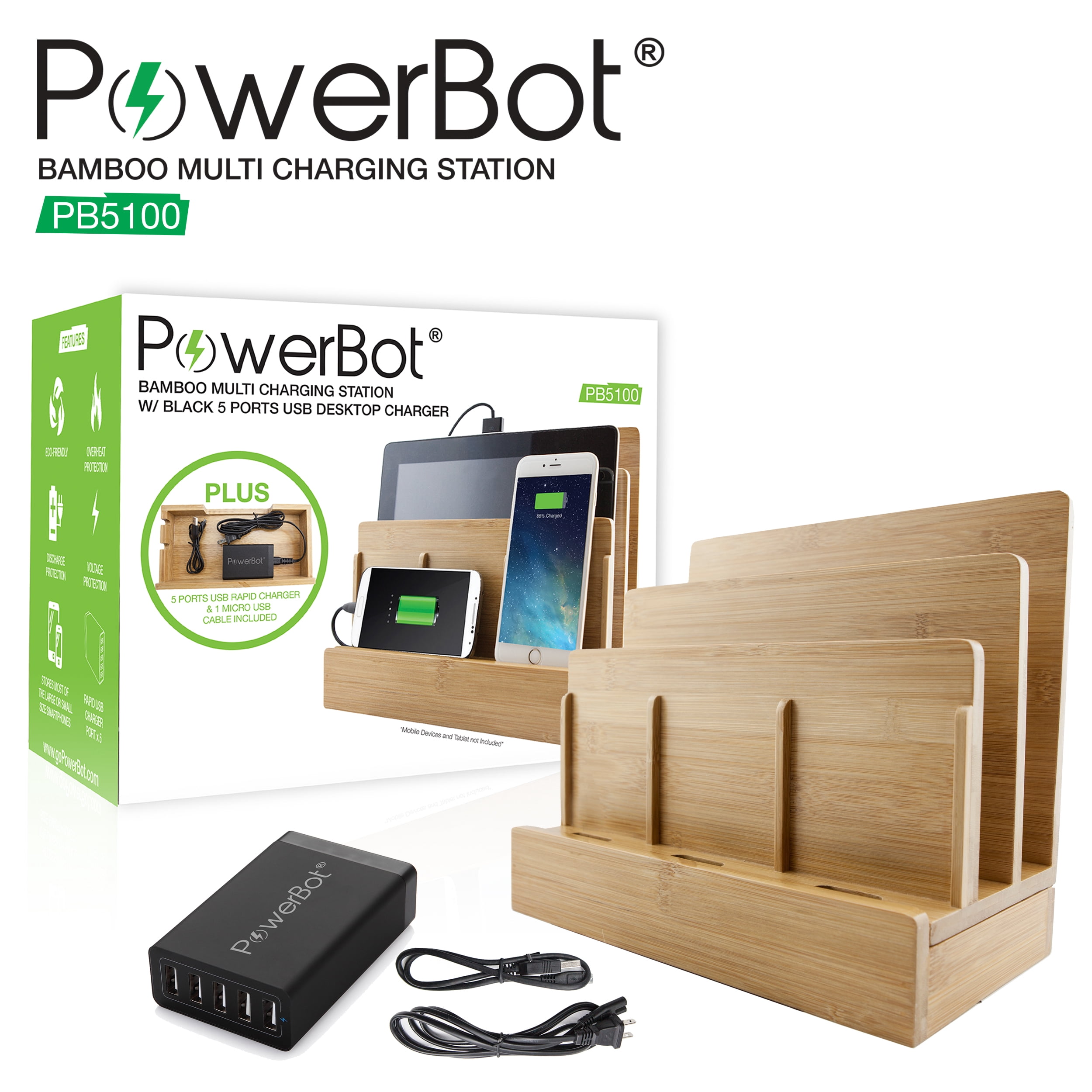 PowerBot PB5100 Bamboo Multi Charging 