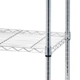 thumbnail image 6 of Zimtown 5-Tier Rolling Wire Shelving, Adjustable Storage Rack for Kitchen Garage Organizer Chrome, 23.6''L x 17.7''W x 71''H, 6 of 7