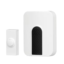 Heath Zenith Heath Zenith White Plastic Wireless Battery-Operated Doorbell Kit