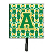 Letter A Football Green and Gold Leash or Key Holder