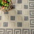 thumbnail image 6 of Modern Geometric Greek Key Indoor/Outdoor Area Rug, Cream, 5'2" x 7'2" by Blue Nile Mills, 6 of 10