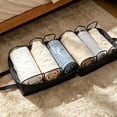 thumbnail image 6 of TSV Shoe Bag for Travel, Portable Shoe Storage Organizer, Luggage Shoe Tote Bag for Women and Men, Holds 6 Pairs of Shoes, Black, 6 of 7