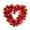 Perlit Red Heart Wreaths, variant on Valentines Day Wreaths with Lighted - 14'' Heart Wreaths for Front Door Valentines Decorations Heart Shaped Tinsel Wreath and LED Light for Wedding Proposal Engagement Party, Gifts for Women