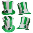 thumbnail image 4 of SHENGXINY St Patricks Day Hat Clearance St Patricks Day Hats Men Women St Patrick's Day Green Velvet Top Hat Green St. Patricks Day Party Accessories Green, 4 of 9