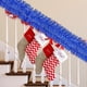 thumbnail image 3 of Xihbxyly Cintas Decorativas Navideñas de Rayas Rojas y Azules, de Plástico Duradero, Ideales para Decoración Navideña, Multiusos, Fáciles de Colgar, 5 M de Largo., 3 of 7
