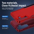 thumbnail image 4 of For Samsung Galaxy A35 / A55 Case Shockproof Rugged Full Body Protection Heavy Duty Dust/Drop Proof Cover Case​,Red,For Galaxy A35/A55 (5G), 4 of 7