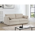 thumbnail image 2 of MAYEERTY Modern Corduroy Sleeper Sofa Bed, Pull Out, Multi-Functional Recliner Couch Bed for Living Room, Brown, 2 of 12