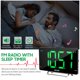 thumbnail image 4 of Despertador Irfora Radio reloj despertador digital con atenuador de alarma dual Pantalla LED de 9 pulgadas Radio FM Temporizador de apagado Volumen ajustable Snooze 2 puertos de carga U Irfora Despertador, 4 of 5