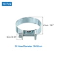 thumbnail image 2 of Unique Bargains 10Pack Mini Fuel Line Pipe Hose Clamp Clip, Adjustable 30-32mm, Zinc Plated, 2 of 5