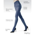 thumbnail image 3 of MeMoi Soft Pima Cotton Tights with Comfort Waist - Womens - Female, Small/Medium, Denim, 3 of 12