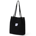thumbnail image 1 of Sonducket Bolso de pana para niña, bandolera de moda, bolsas portátiles para botellas de agua para teléfono móvil, viajes al aire libre, Bolsas de mensajero y de hombro Negro, 1 of 6