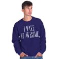 thumbnail image 5 of Wake Up Awesome Confident Positive Sweatshirt for Men or Women Brisco Brands S, 5 of 5