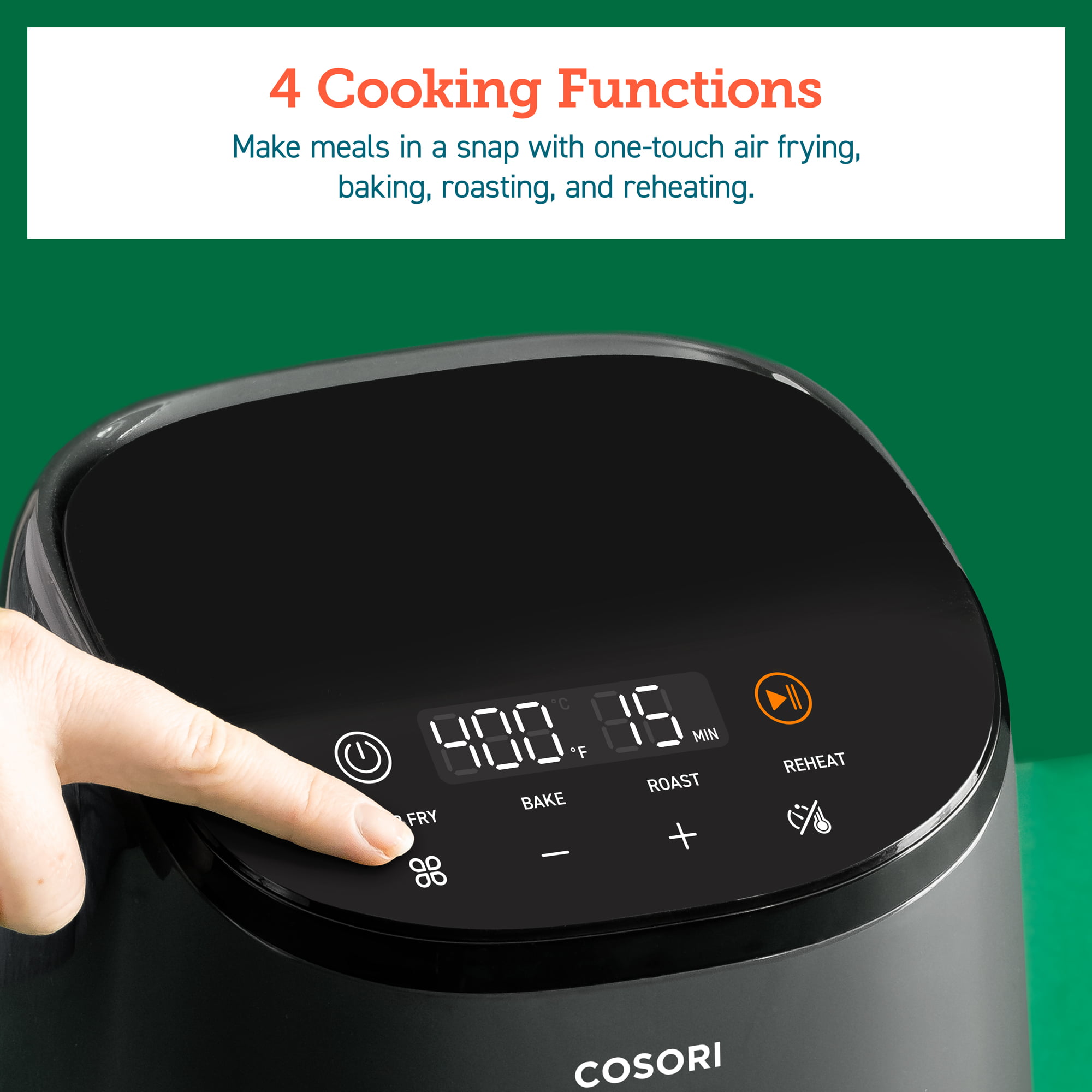 Introducing the all-new COSORI Lite 2.1-Quart Mini Air Fryer. With