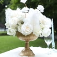 thumbnail image 2 of Efavormart 4 Pack Gold Metal Compote Pedestal Bowl Flower Vases in Grecian Urn Style, Decorative Vases Floral Wedding Centerpieces - 8.5", 2 of 5