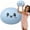 Blue, variant on Loyerfyivos Large Dumpling Squishies 6 Inch Jumbo Squeezy Stress Toy Giant Slow Rising Sensory Anxiety Relief Ball Birthday Present Gift for Adults Kid Purple