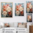 thumbnail image 4 of Designart "Poinsettia Flower Abstract euphony" Floral & Botanical Floater Framed Canvas Print, 4 of 7