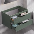 thumbnail image 6 of Bathilde 30" Wall Mount Single Bathroom Vanity with Integrated Sink Top, Zinc Alloy Faucet, Soft-Close Drawers, 6 of 14