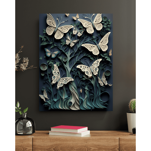 Quilled Wings - Canvas Wall Art