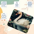 thumbnail image 3 of Swan Square 8.3x9.8 Inch Non-Slip Rubber Bottom Printed Desk Mat Gaming Mousepad Mouse Mat for Office and Gaming, 3 of 6