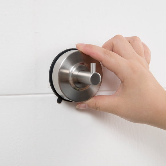 AURARMLET Gancho De Succión De Inoxidable Para Y Cocina Con Ventosa Fuerte Y Contemporáneo Plateado