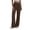 354#Brown, variant on High Waisted Wide Leg Quick Dry Trousers Women Lightweight Relaxed Fit Daily Yoga Pants with Pockets