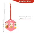 thumbnail image 3 of Cauagu Cute Cat Pattern Acrylic Christmas Pendant,1-Pack Christmas Ornaments Xmas Tree Decor Christmas Décor with Ribbon Cute Tree Hanging for Party Favors-Hexagon, 3 of 7