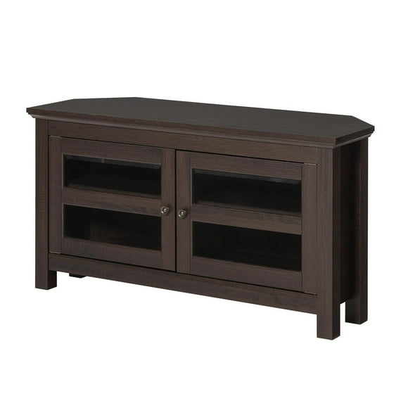 Manor Park Modern Farmhouse Corner TV Stand for TV's up to 48" - Multiple Finishes