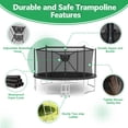 thumbnail image 4 of LHX Trampoline with Basketball Hoop 16FT 1500LBS Outdoor Trampolines for Kids Adults Backyard Heavy Duty Round Trampoline with Safety Enclosure Net, Lights, Sprinklers, Socks, No Gap Design, 4 of 9