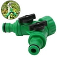 thumbnail image 7 of SPRING PARK Screw Hose Pipe Splitter Double Garden Hose Pipe Splitter Connector Adaptor Quick Turn Off Tap, 7 of 7