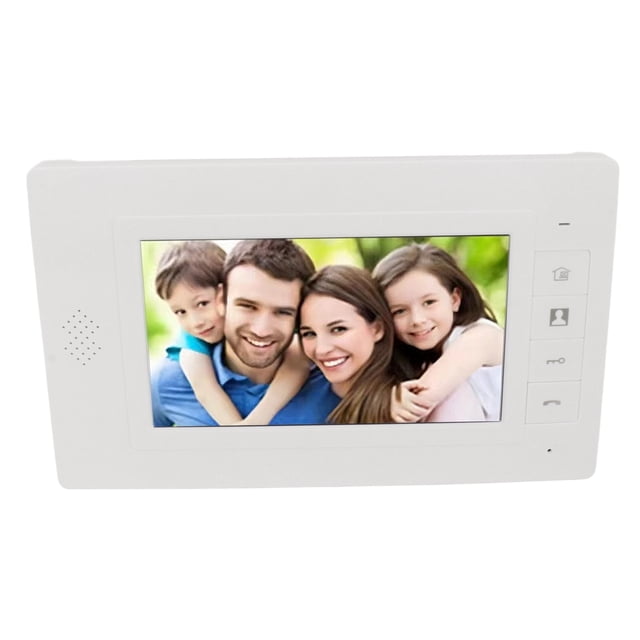 Intercomunicacia Con Cámara y Timbre Con Vídeo, Intercomunicador de Doble Vía Con Monitor de 7 ", Visón Nocturna, Soporte para Desbloqueo Remoto, Monitoreeo, Fotografía