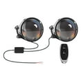 thumbnail image 1 of 12-36V 3 Inch Dynamic Devil Eyes LED Car Lights Convex Lens Remote Retrofit Auto Headlight Decoration Assembly Tools, 1 of 8