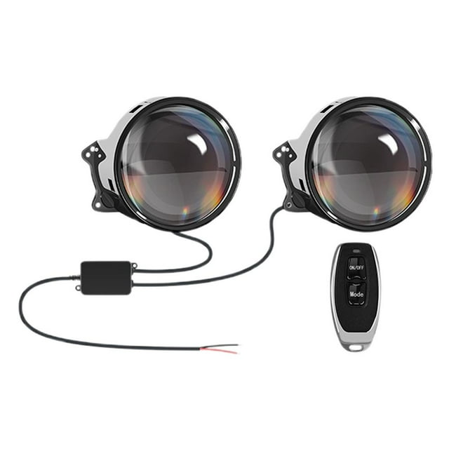 Car Devil Eyes LED Headlights Dynamic LED Headlight Motorcycle Front Spotlight Lenses Eyes For Car Retrofit Headlights Kit