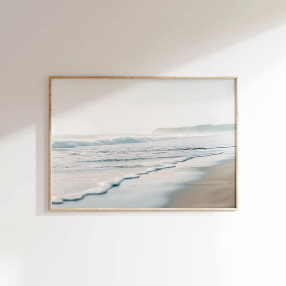 Beachy Inspired Style Print, Ocean Bedroom Wall Art, Dopamine Decor, Beach Room Decor, Surf Poster, Coastal Living Room, Home Decor #2865, Unframed Poster Size 8x12