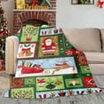 thumbnail image 4 of Neoyler Christmas Flannel Blanket Reindeer Snowflake Soft Cozy Throw for Couch and Bedroom Holiday Gift Suit for Women Warm Plush Nap Blanket Easy Care 39.4x29.5in Multicolor, 4 of 6