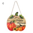 thumbnail image 1 of Space-saving Hanging Plaque Add Atmospheres Wood Pumpkin Shape Thanksgiving Sign Decoration for Home, 1 of 10