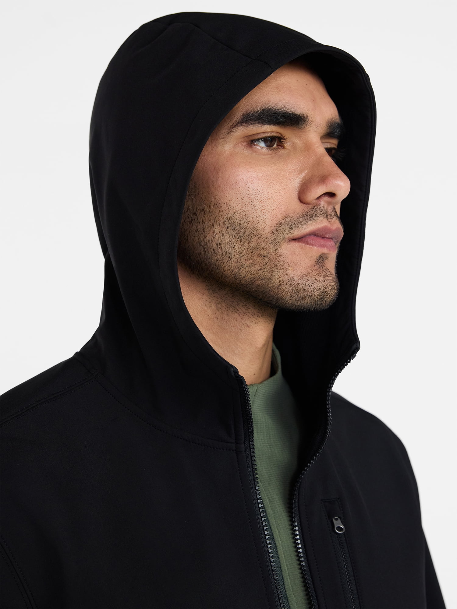 Ozark Trail Men's & Big Men's Softshell Jacket with Hood, Sizes S-3XL