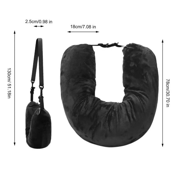 Typpkmm Funda De Almohada De Viaje Rellenable with Bolsa Organizadora and Bolsa De