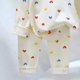 thumbnail image 5 of CAUYDY Toddler Girls Sleepwear Baby Boys Pajamas Long Sleeve Top and Pants 2Pcs Set Cute Little Kid Outfits Fall Winter Sizes 4-5 Years,Red, 5 of 6