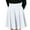 White, variant on RUTAYY Women Fashion Casual Mini Solid Color Half Skirt Sun Skirt Pleated Skirt Smocked Boho Pleated Skirts