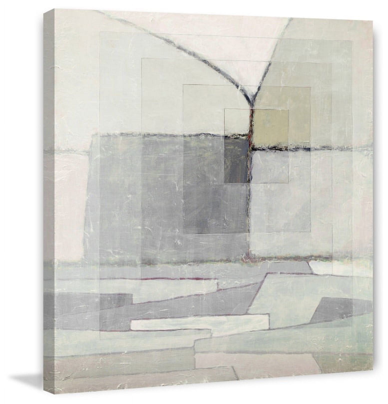 "Squares Layered" Painting Print on Wrapped Canvas