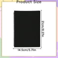 thumbnail image 2 of Spiral Notebook, A4 Notepads, Wirebound Notebooks, 8mm Lined with Margin, Punched and Perforated Edge, Notebooks College Ruled for Note Taking, Black, 2 of 6