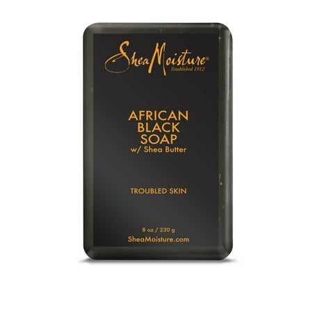 Shea Moisture - SheaMoisture Bar Soap for troubled skin Moisture African Black with Shea Butter 8 oz