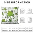 thumbnail image 5 of Nawypu Envelope Closure Satin Pillowcase for Hair and Skin Pillowcase King Size Quirky Animal Frog Pattern Pillow Cases Cooling Satin Pillow Covers, 5 of 5