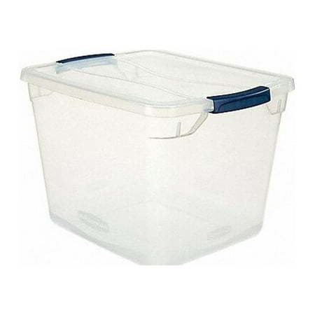 Rubbermaid Storage Tote,Clear,Solid,Polypropylene RMCC300014