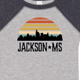 thumbnail image 4 of Inktastic Jackson Mississippi Skyline Retro Boys or Girls Baby Bodysuit, 4 of 5