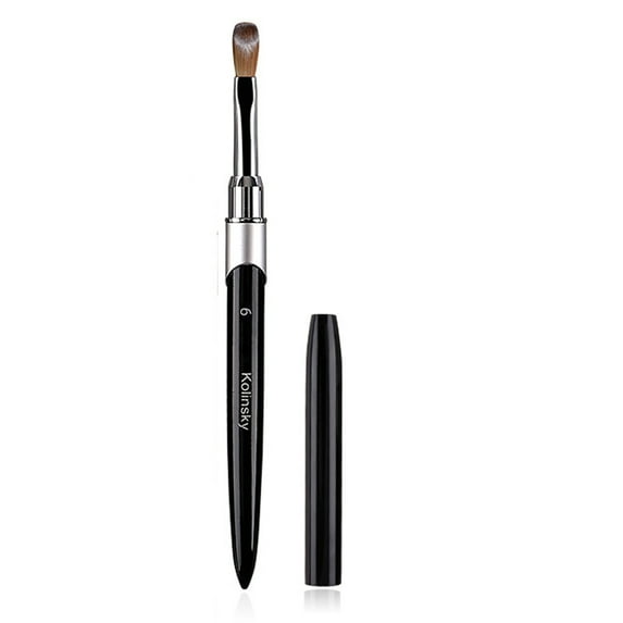 dianhelloya Nail Art Brush Metal Handle Soft Faux Mink Bristles Multifunctional UV Gel Carving Pen Professional Manicure Tool Nail Acrylic Liquid Powder Painting Pen